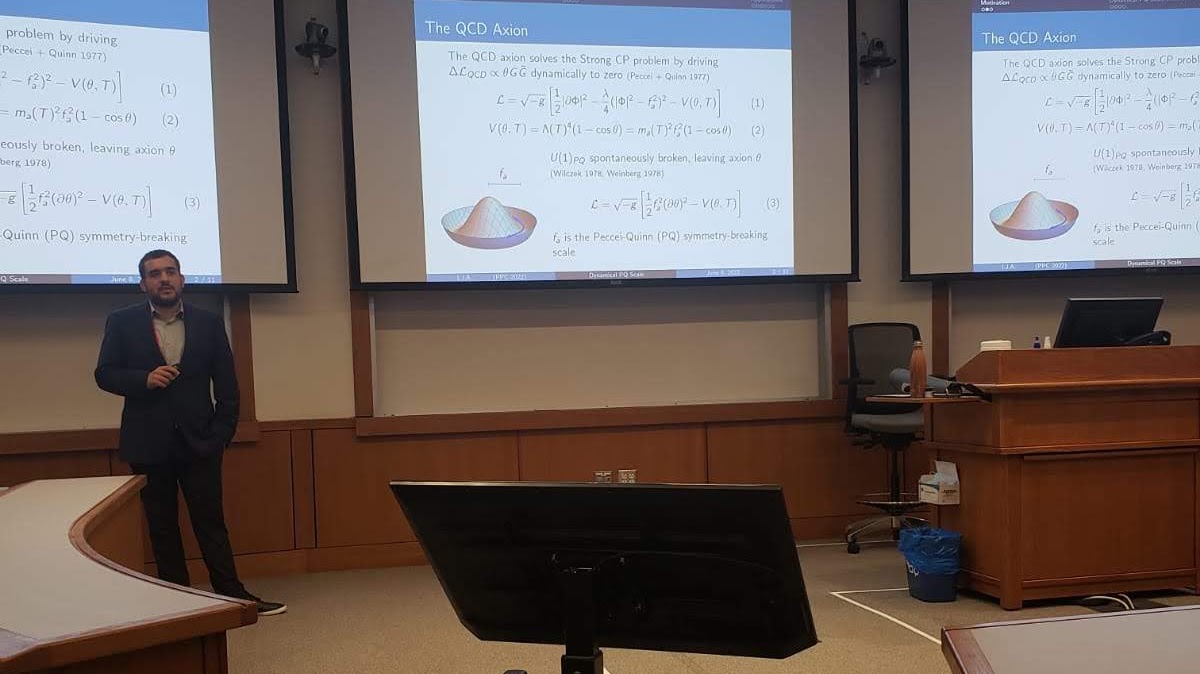 Giving a talk on axion dark matter.